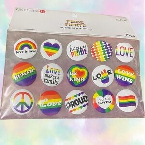 Set of 15 LGBT Pride Pins NWT